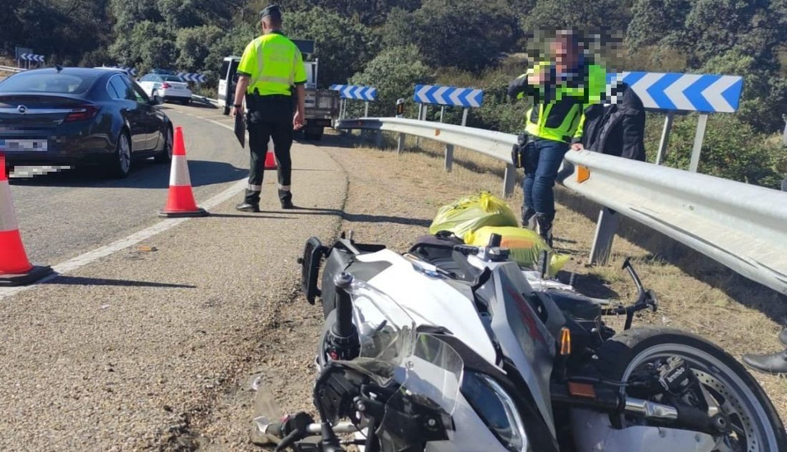 Accidente de tráfico mortal en Villardeciervos, Zamora. Foto ZAMORA24HORAS