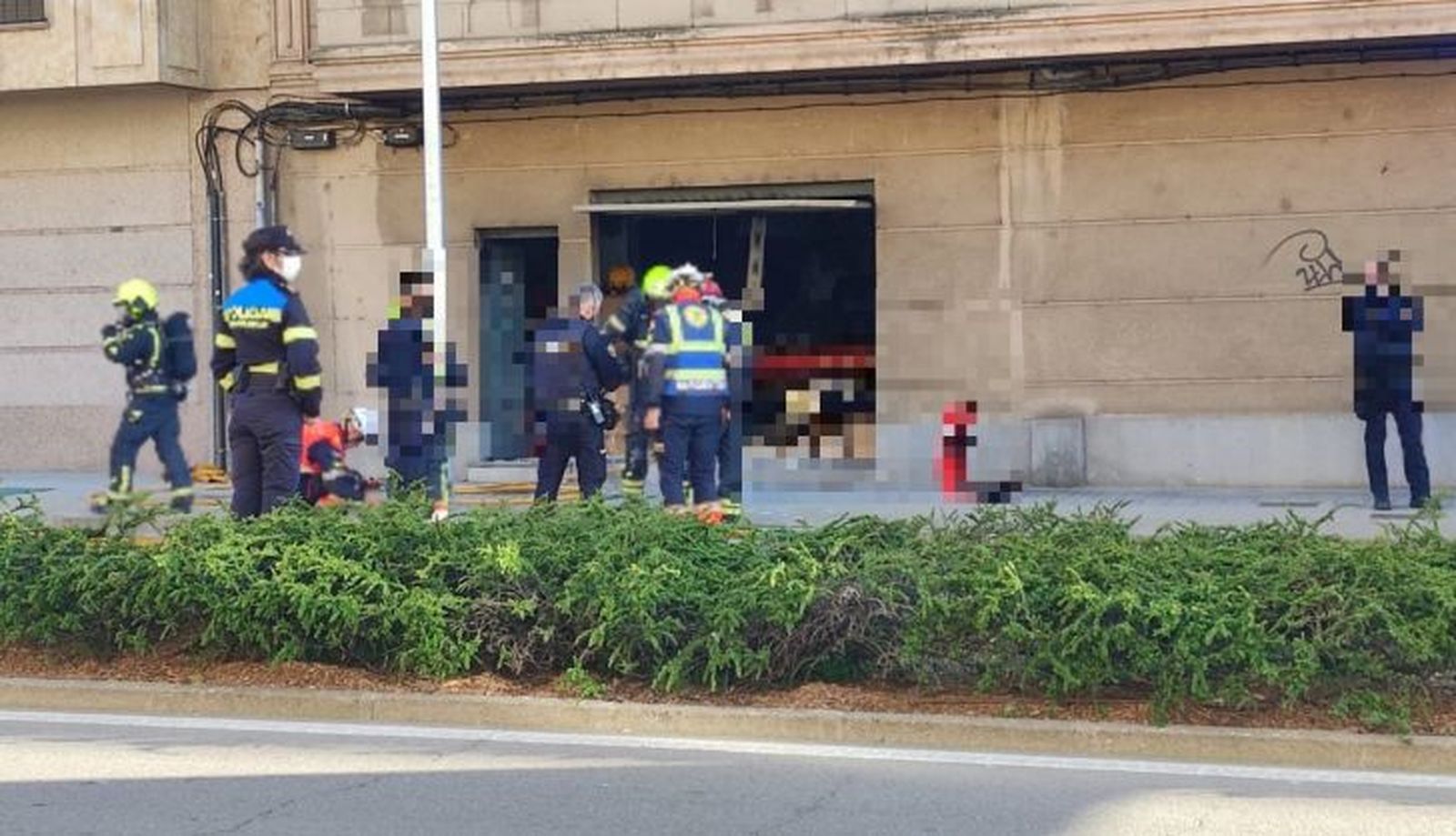 Incendio calle Rector Esperabé