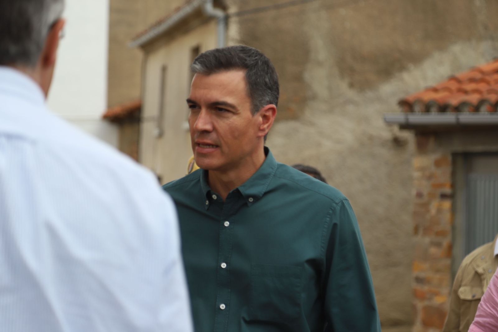 Visita de Pedro Sánchez a la zona del incendio de la Sierra de la Culebra. Archivo