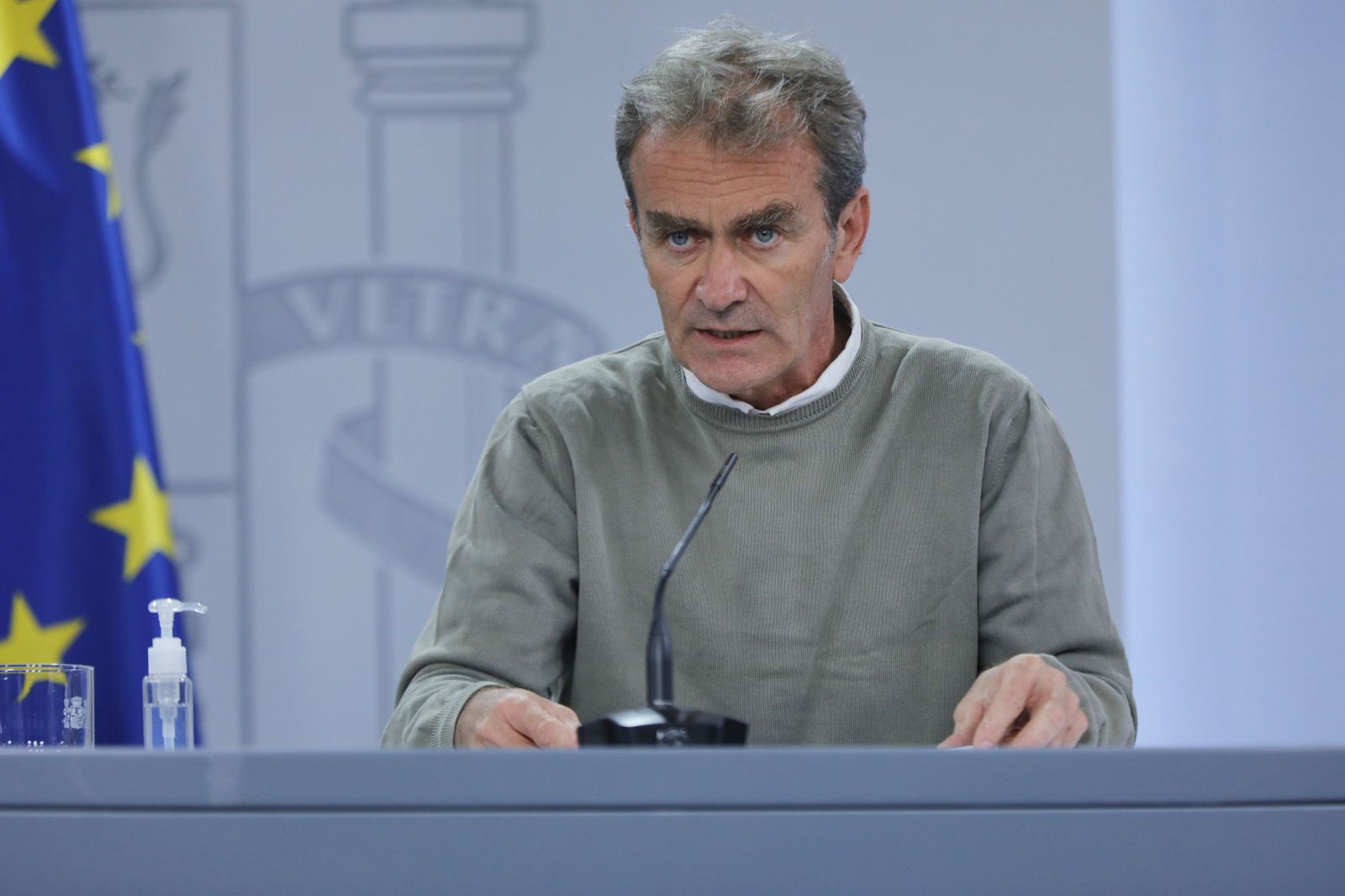 El director del Centro de Coordinación de Alertas y Emergencias Sanitarias (CCAES), Fernando Simón, en rueda de prensa en Moncloa el pasado lunes 28 de septiembre El director del Centro de Coordinación de Alertas y Emergencias Sanitarias (CCAES), Fernando Simón, en rueda de prensa en Moncloa el pasado lunes 28 de septiembre