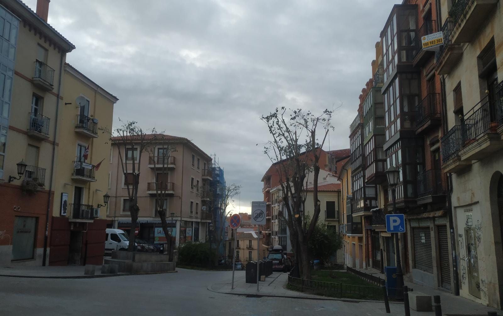 Jornada con nubes desde la Costanilla