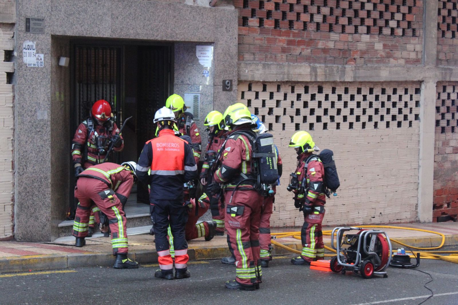 Incidente eléctrico moviliza a los bomberos en Salamanca