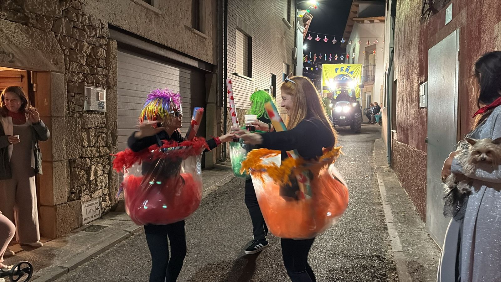 Desfile de carrozas en Pereña
