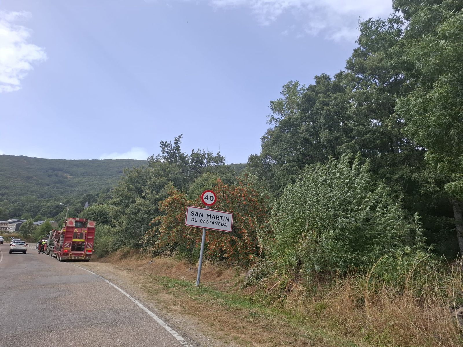 Imagen de la UME desplegada en la zona