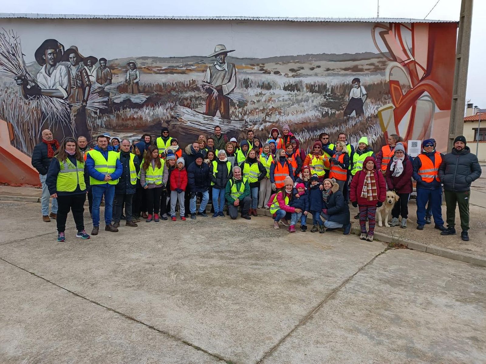 Mural estrenado por la Diputación en Castellanos de Villiquera