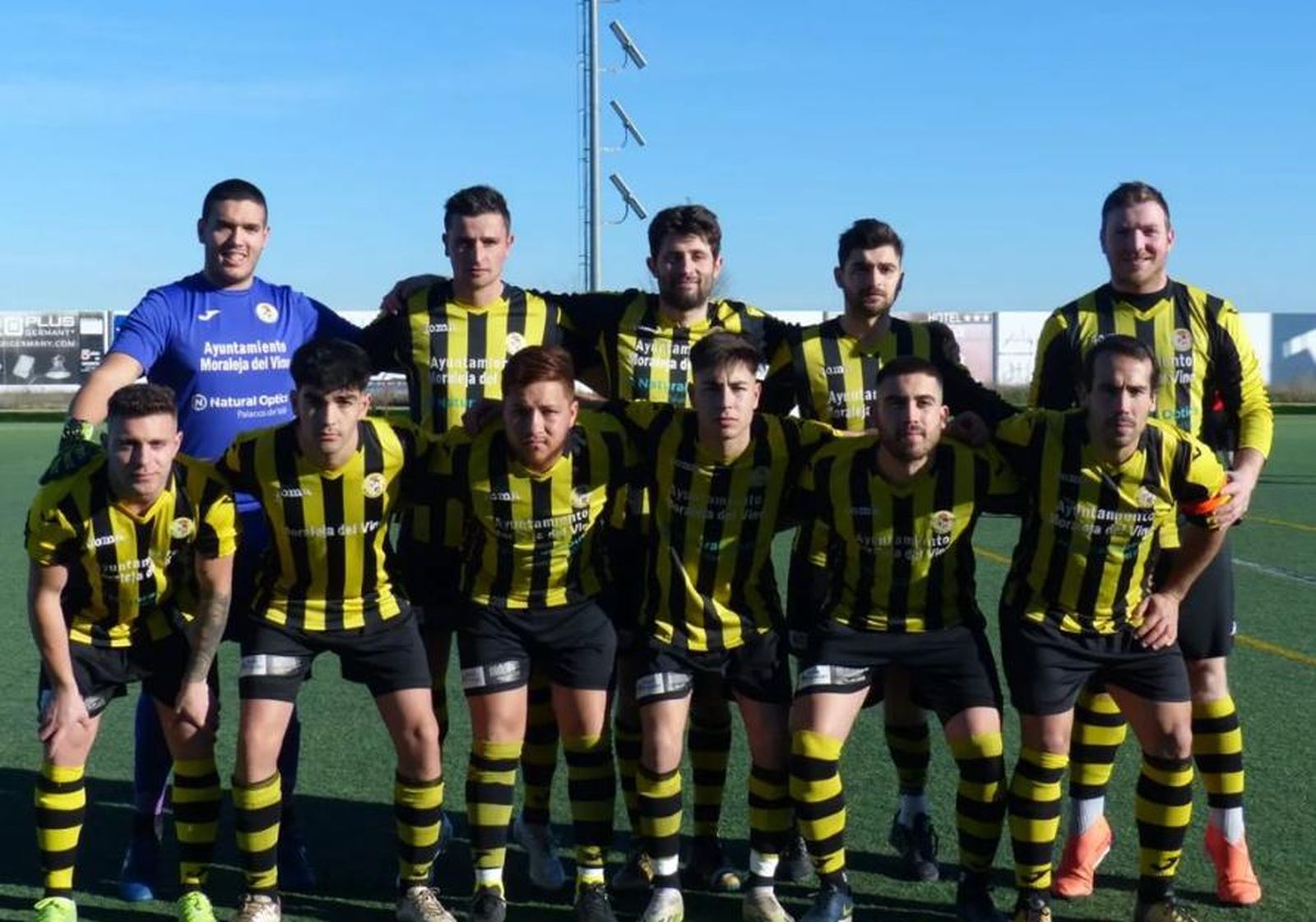 Alineación titular del Moraleja CF en uno. Foto: Instagram del Moraleja CF.