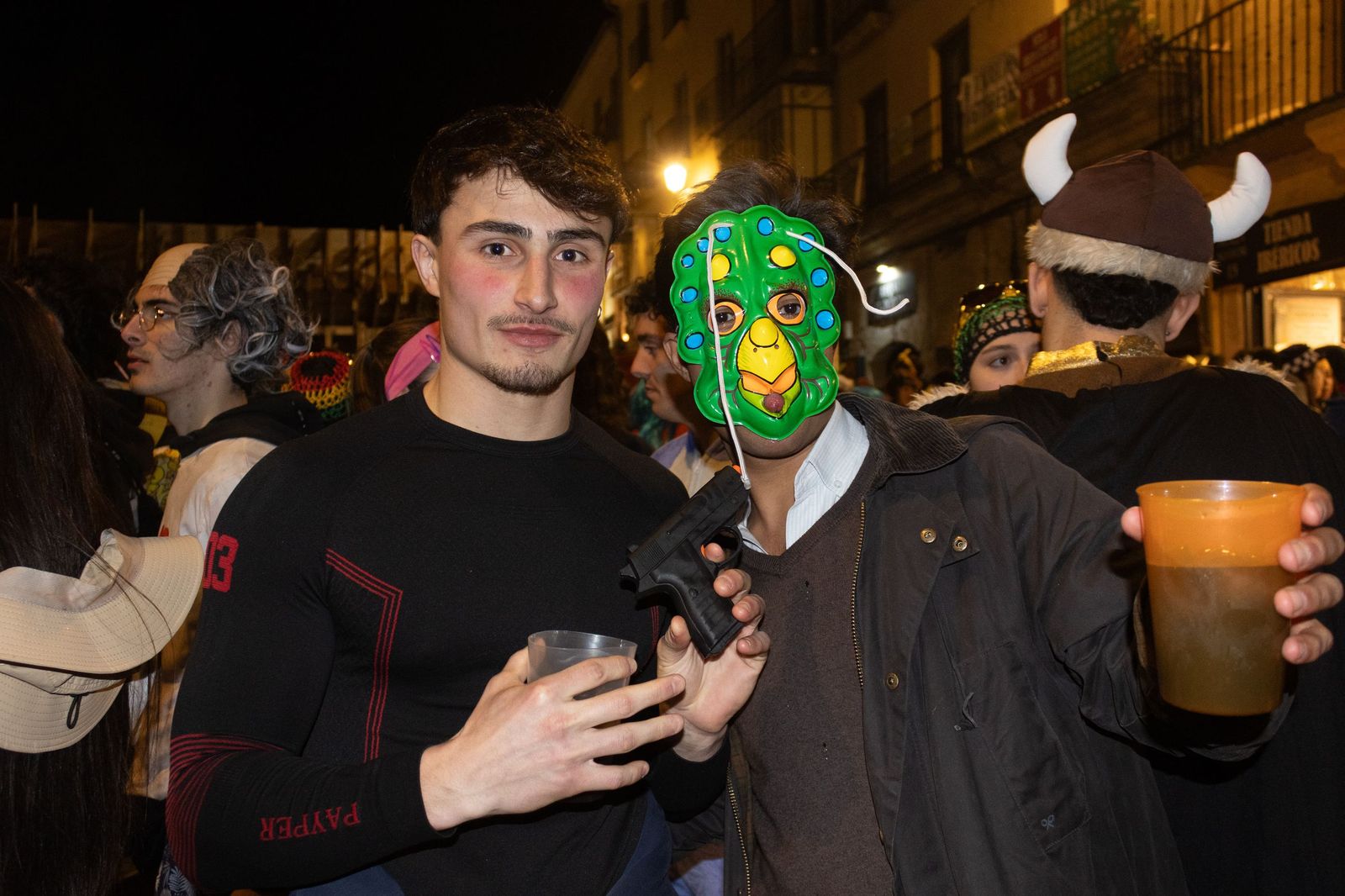Salamanca de noche, sábado del Carnaval del Toro de Ciudad Rodrigo