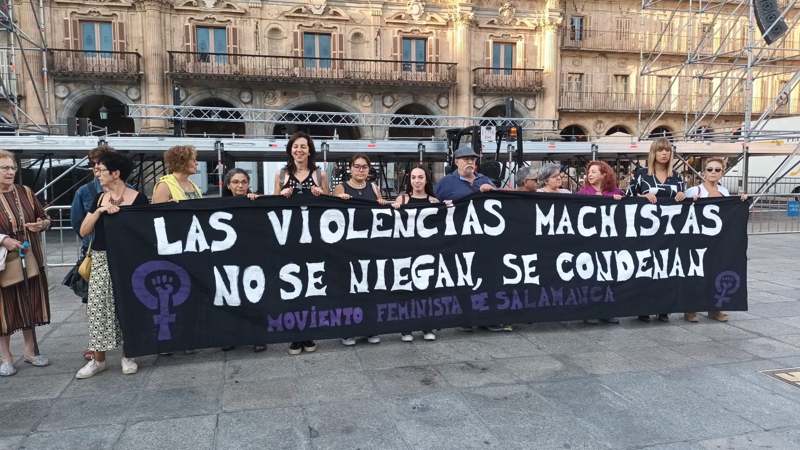 Concentración feminista en Salamanca. Fotos: Movimiento Feminista