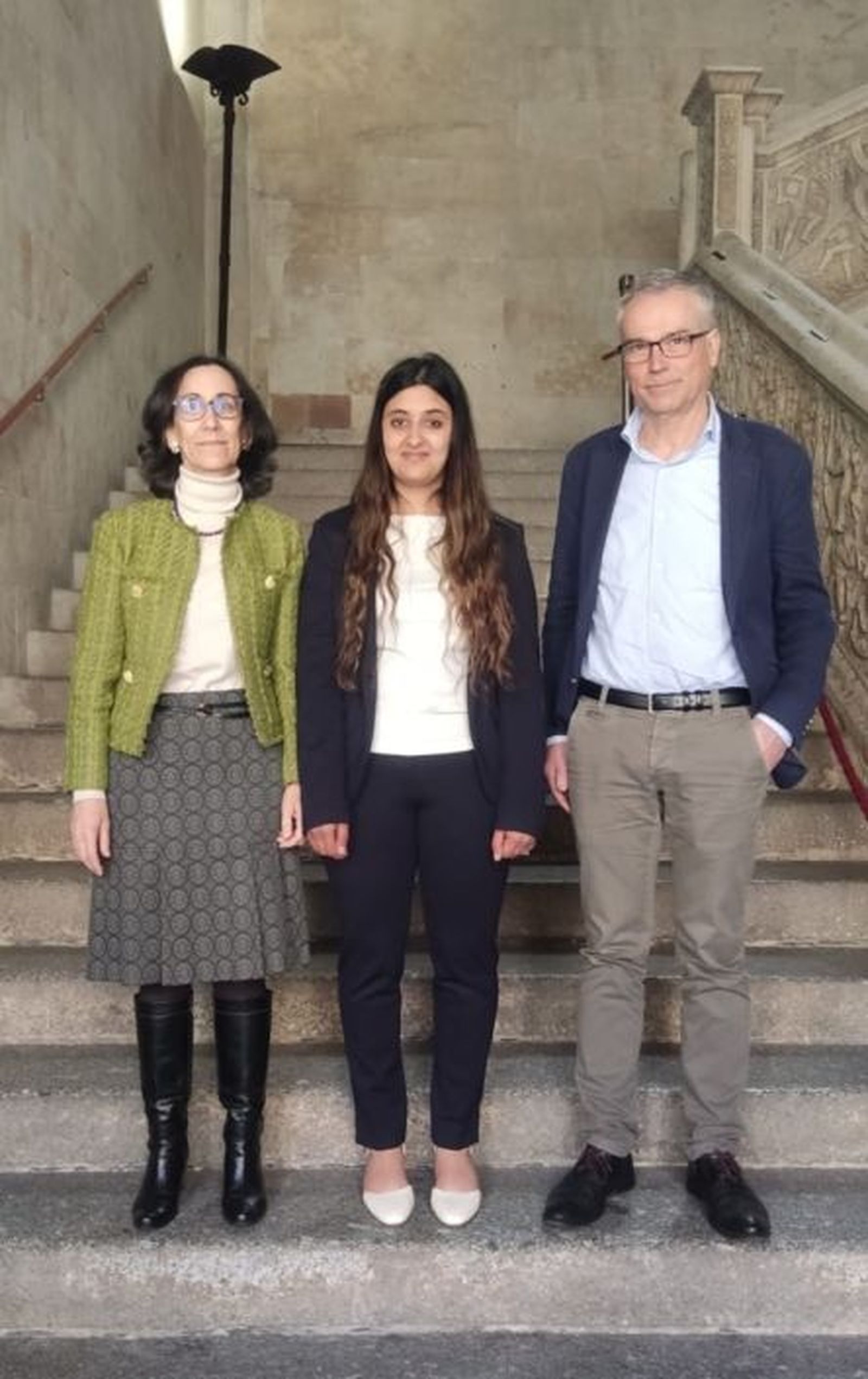 Rosa Morcuende, Ouardia Bendou y Juan B. Arellano, investigadores del IRNASA CSIC