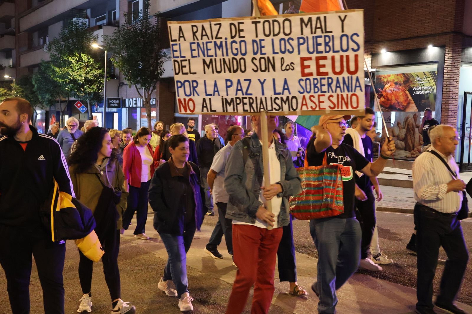 Manifestación por el pueblo palestino