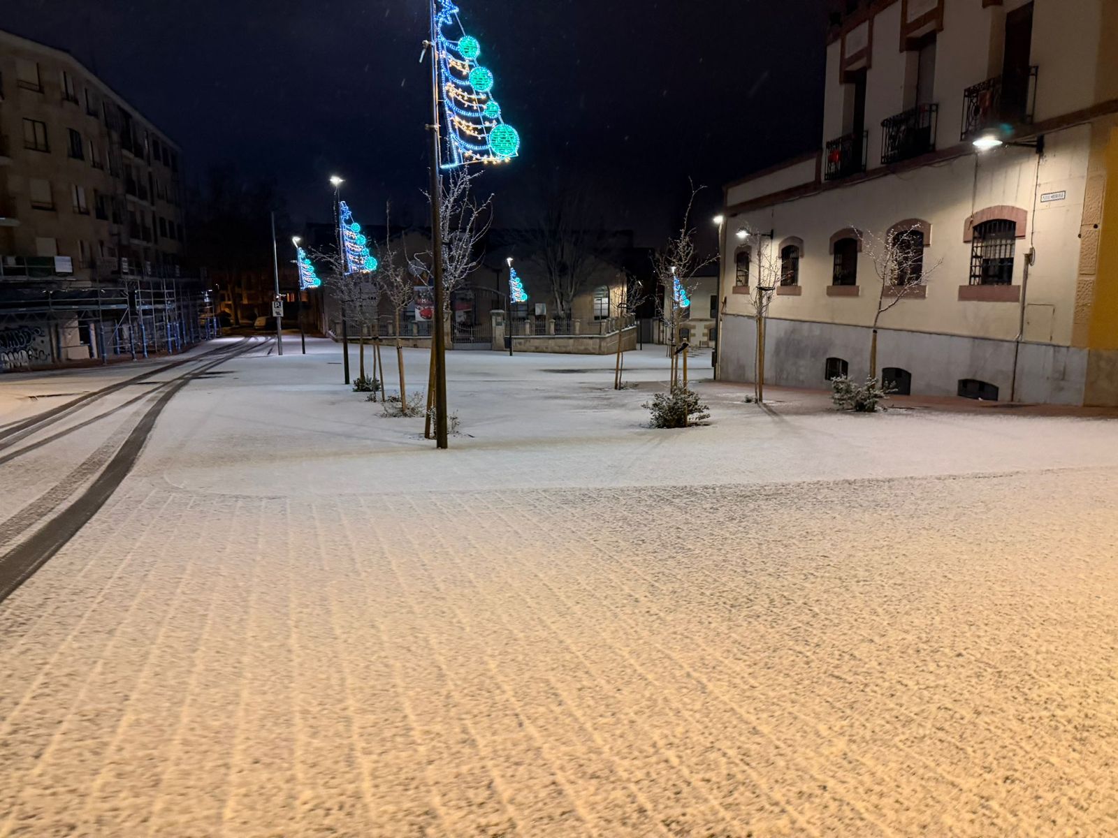 Nieve en Salamanca capital