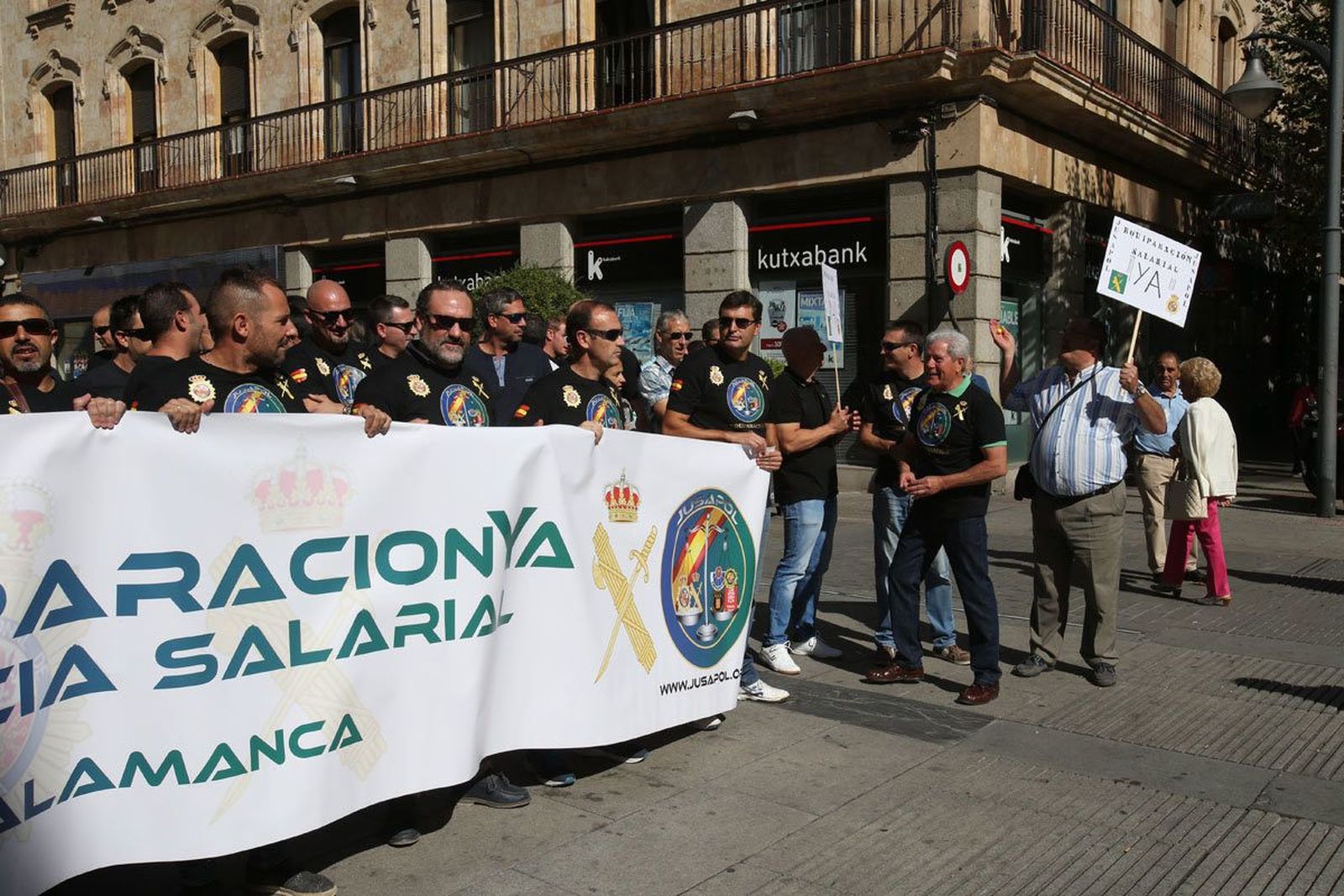 Concentración de la asociación Jusapol