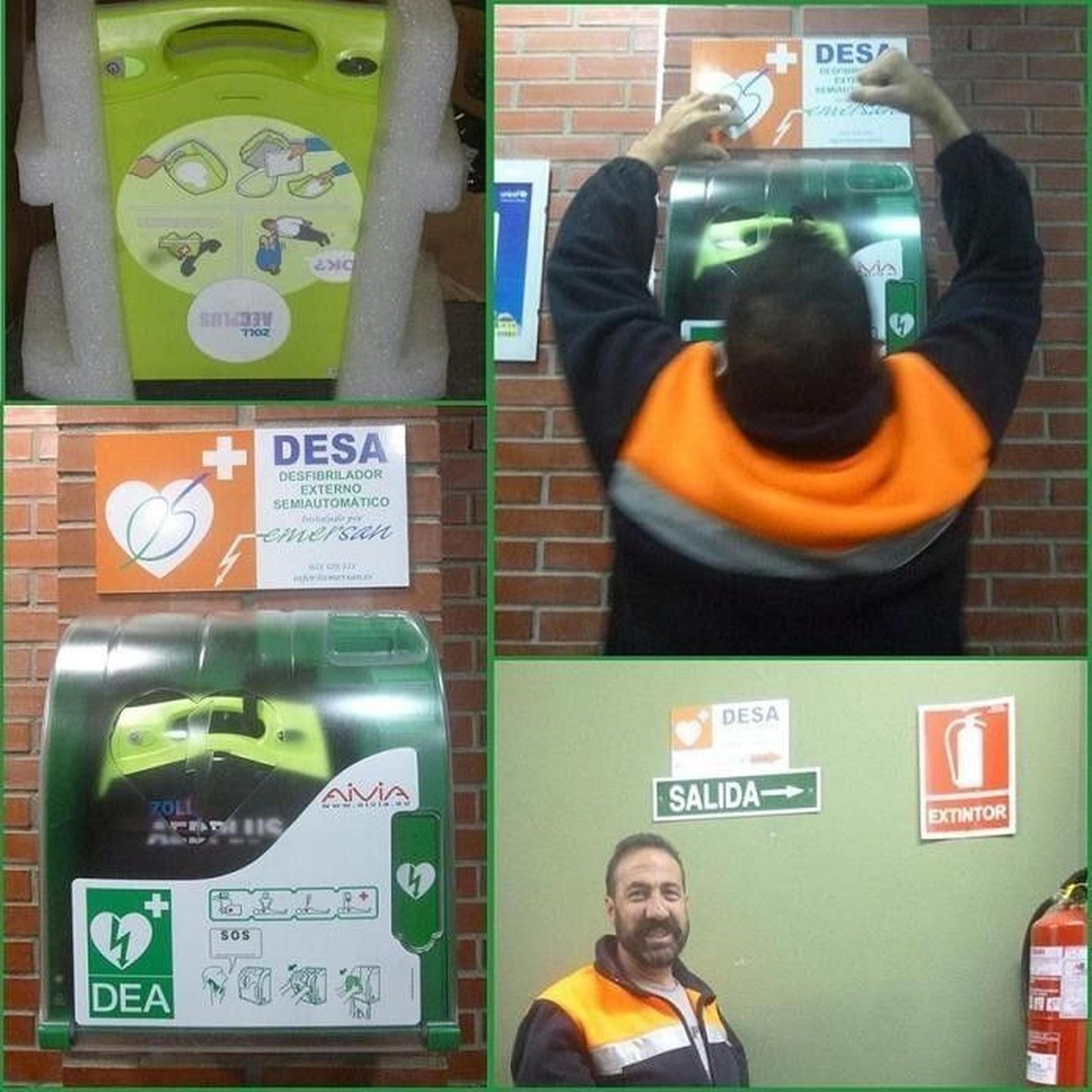 El Ayuntamiento cardioprotege el pabellón polideportivo con un desfibrilador semiautomático