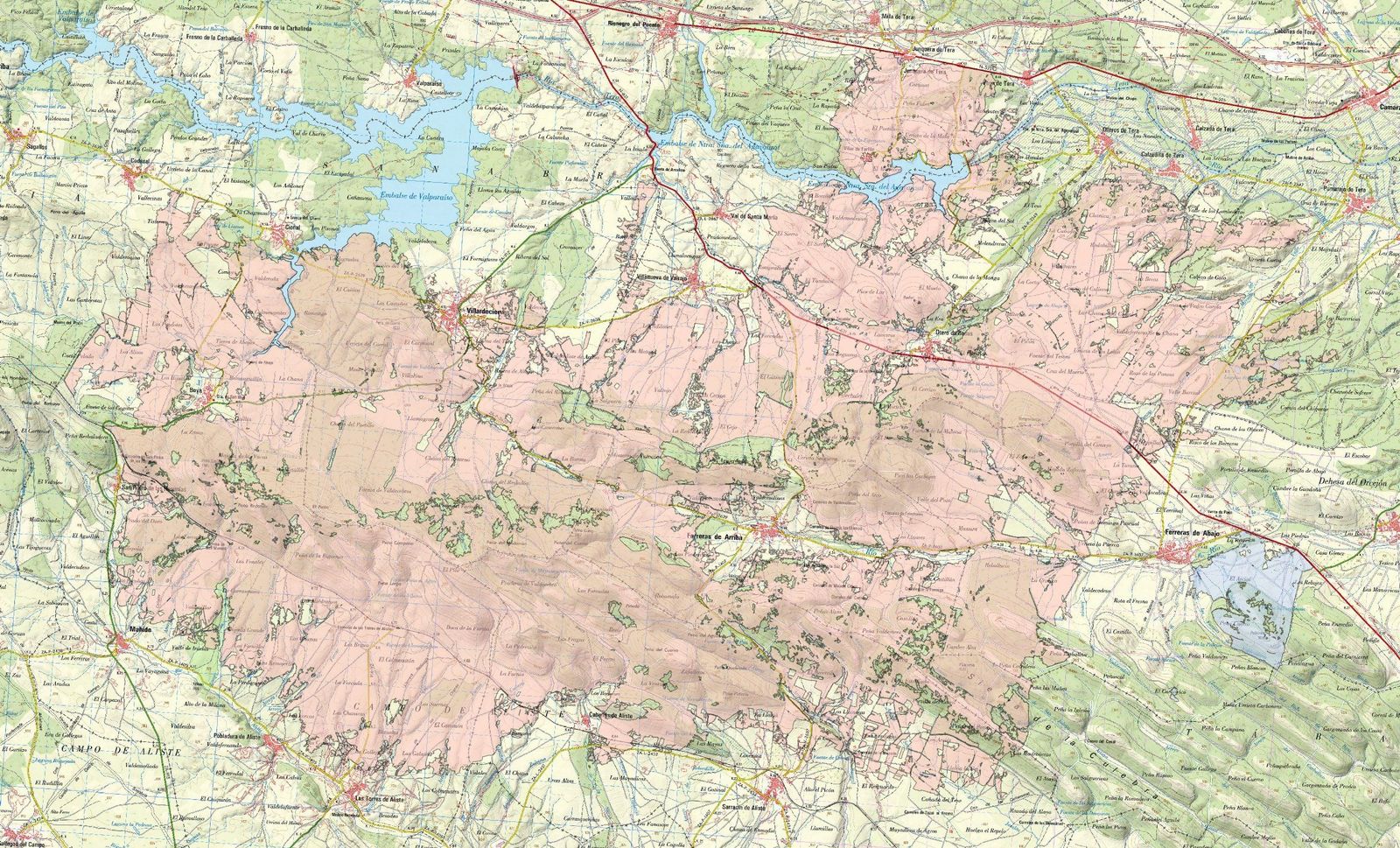 Imagen de Copernicus sobre la superficie quemada