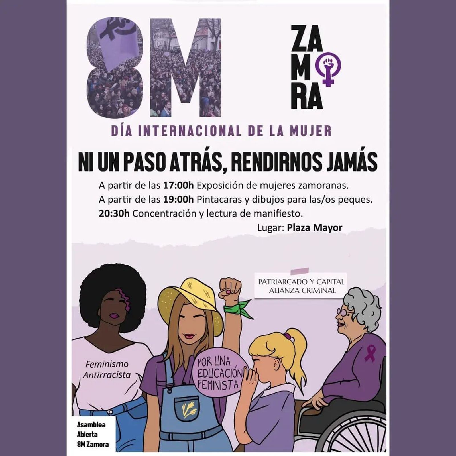 Convocatoria 8 M en Zamora