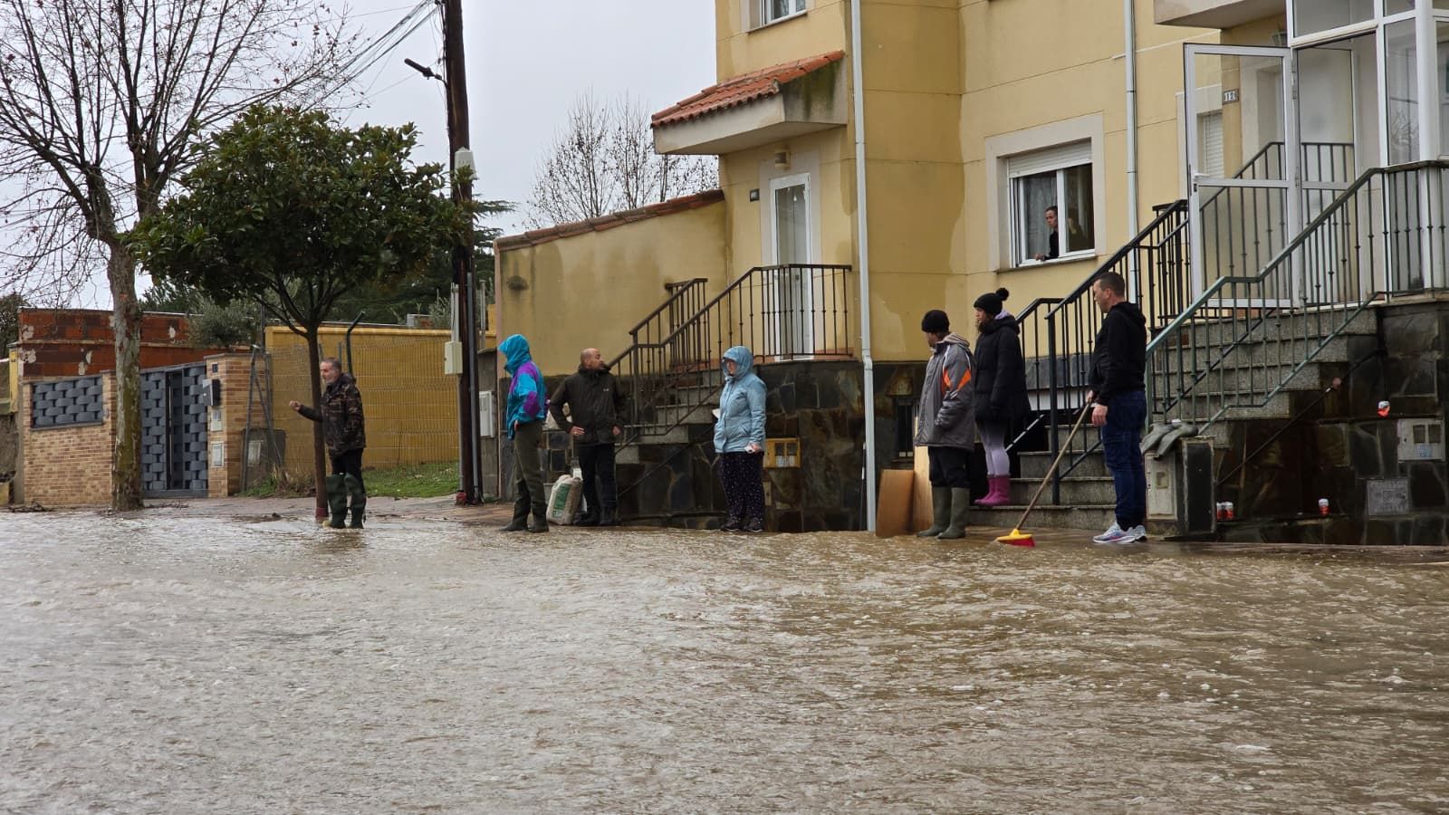 Inundación en Miranda de Azán