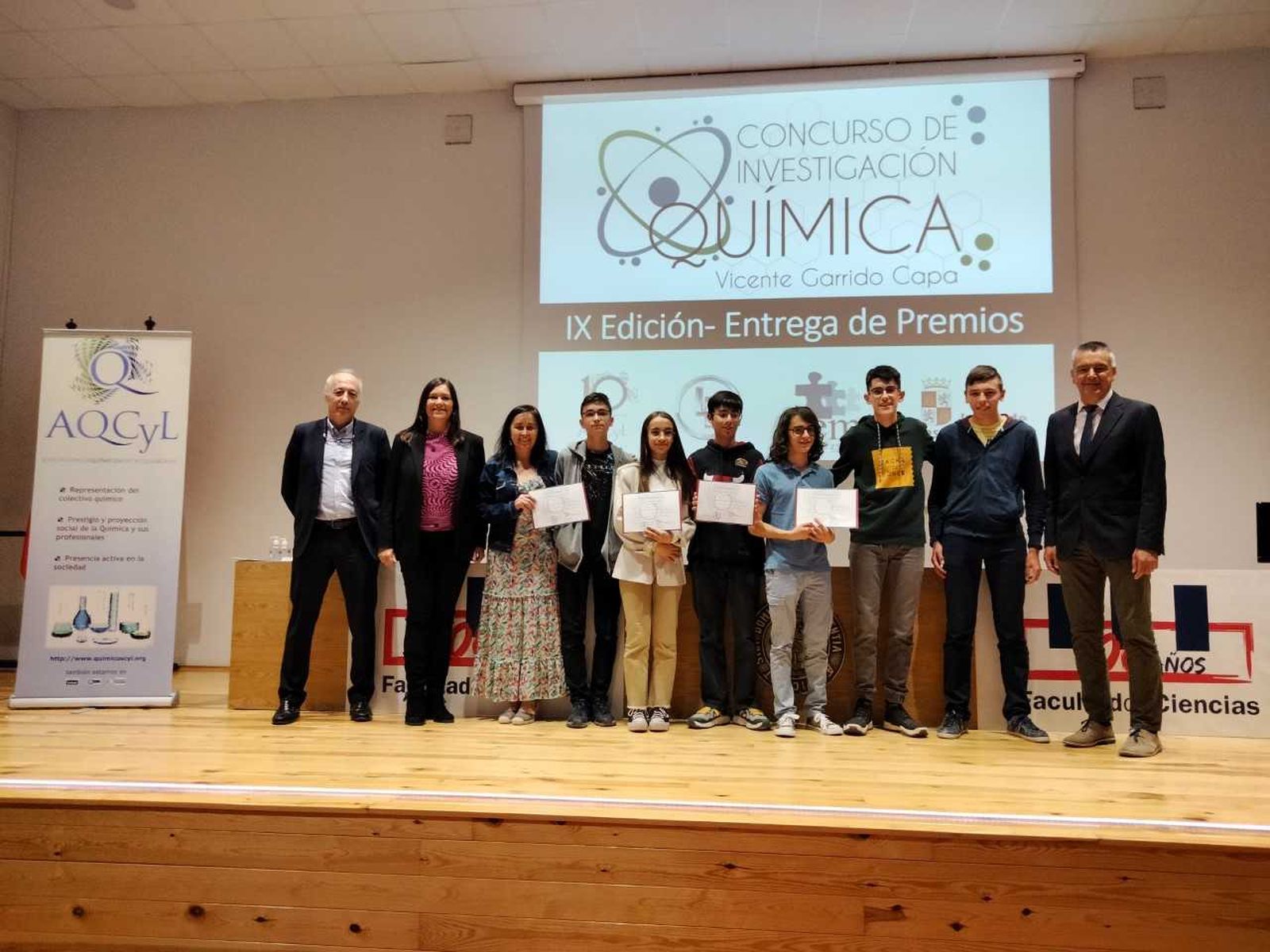 Un instante de la entrega de premios