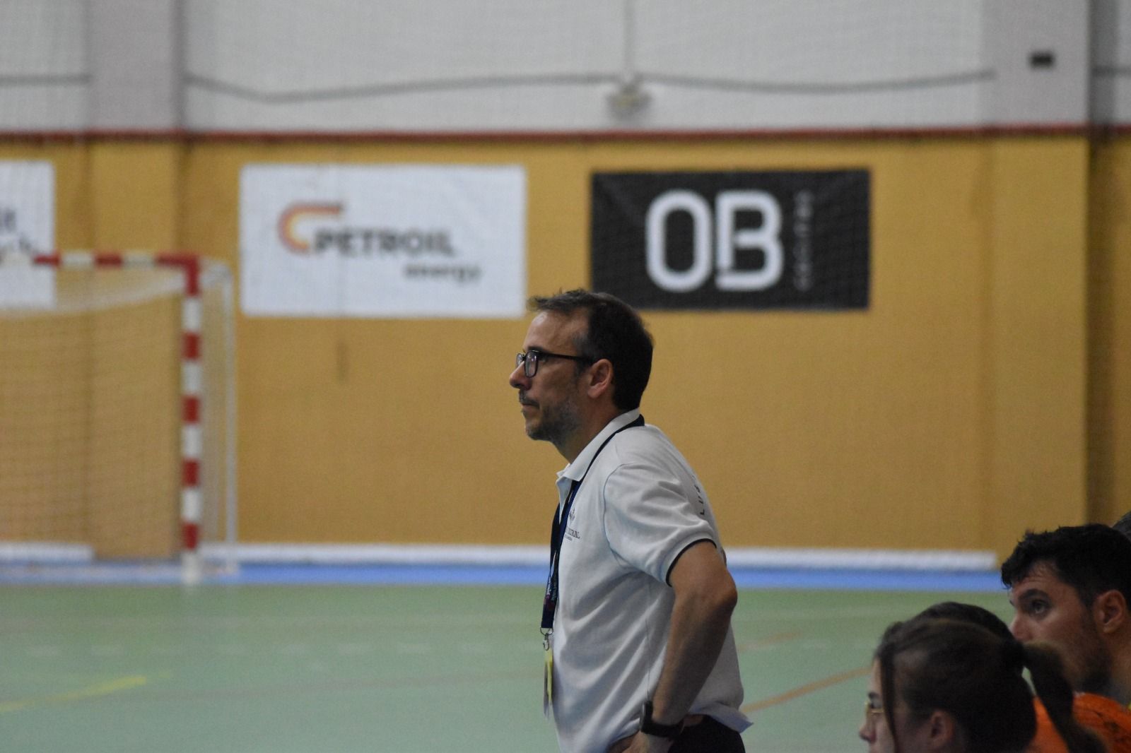 Félix Mojón durante el encuentro