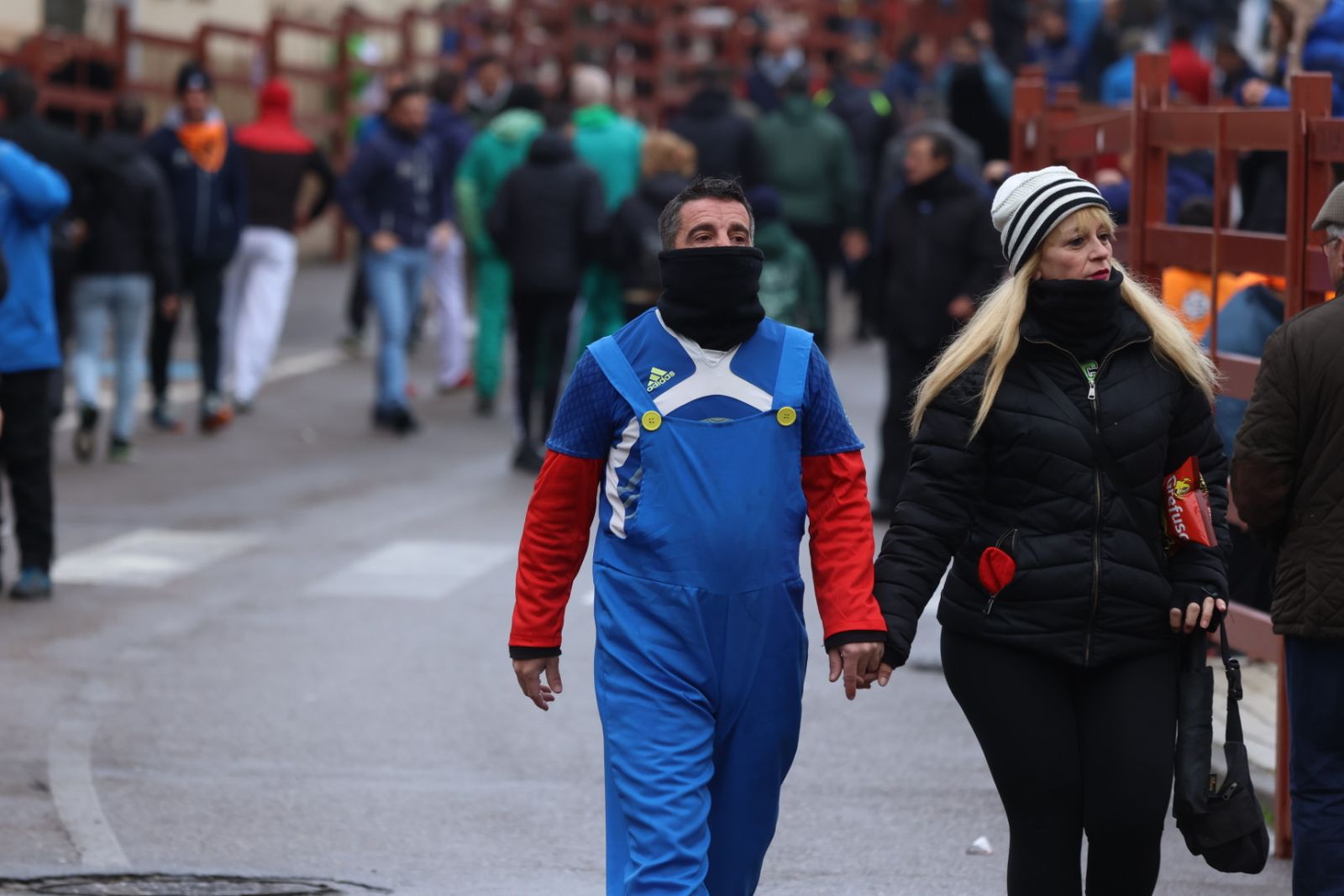 Ambiente en el encierro a caballo de Ciudad Rodrigo