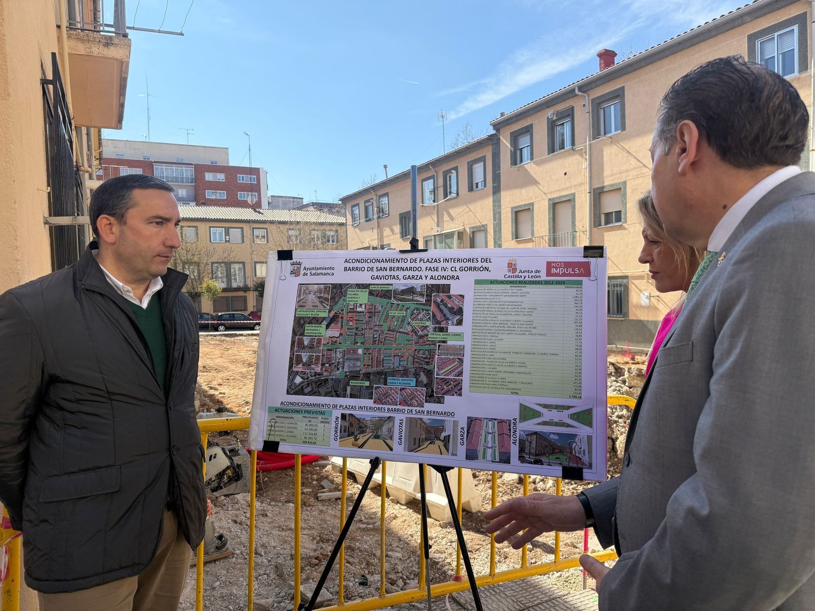 Mejoras en las plazas interiores de San Bernardo