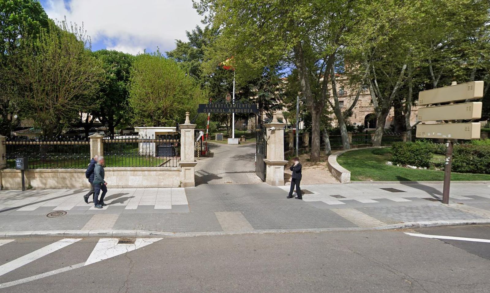 Cuartel General del Mando de Ingenieros en Salamanca. Foto Googlemaps