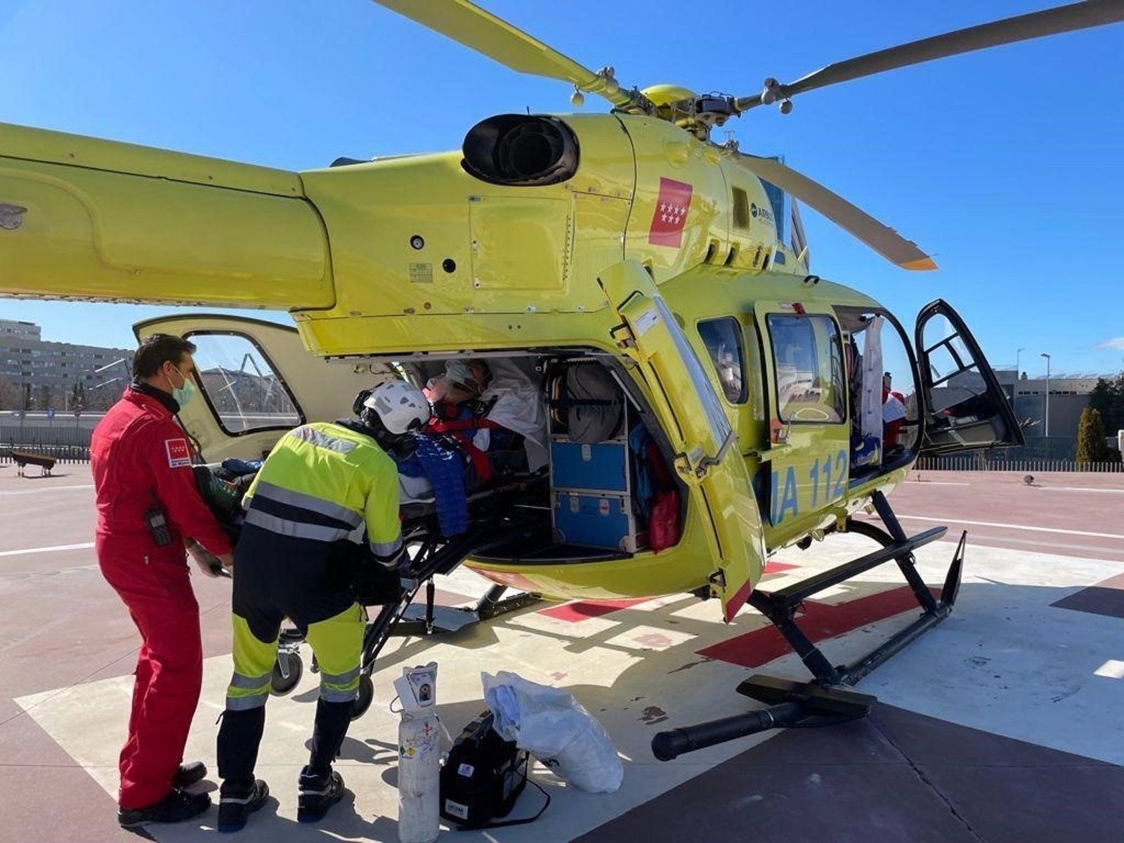 Rescate en altura de la Comunidad de Madrid. FOTO EP