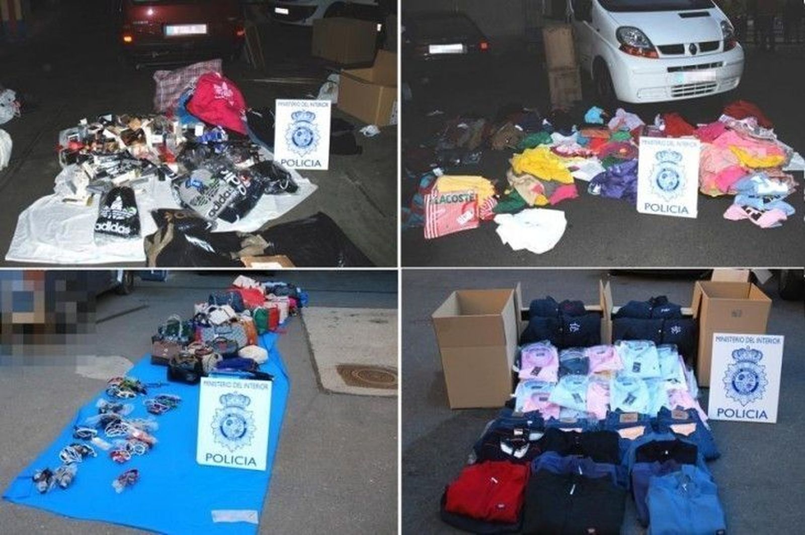 La redada policial en el Rastro intervino productos valorados en 141.000 euros