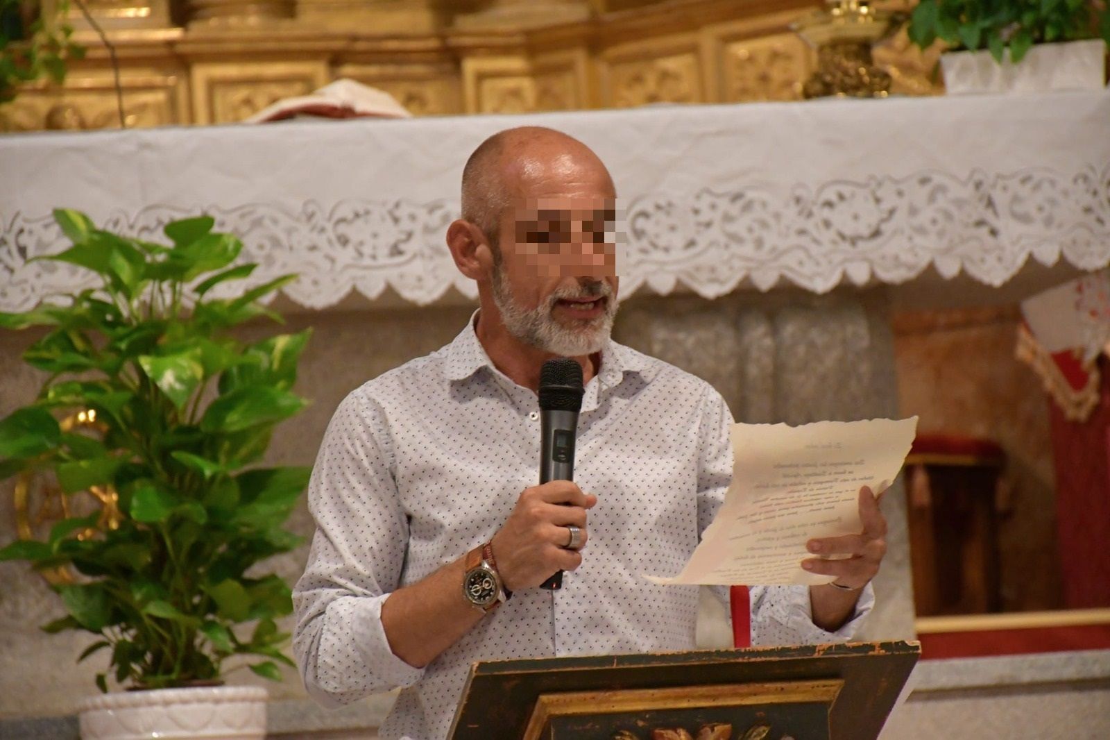 El párroco A.R.M. (Asociación de Vecinos Santiago Apostol de Don Benito)