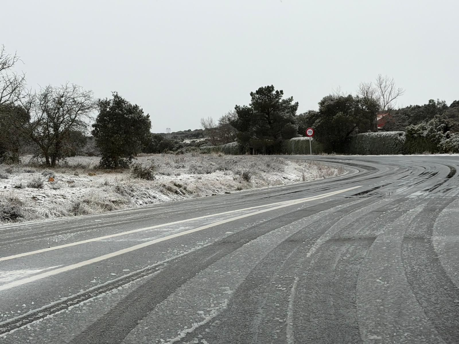 La borrasca Ingrid deja estampas blancas en Salamanca