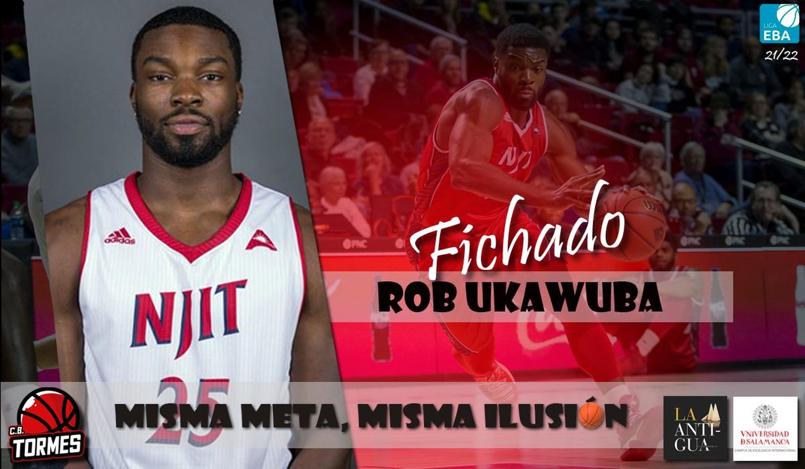 Rob Ukawuba, nuevo jugador del CB Tormes / FOTO CB Tormes