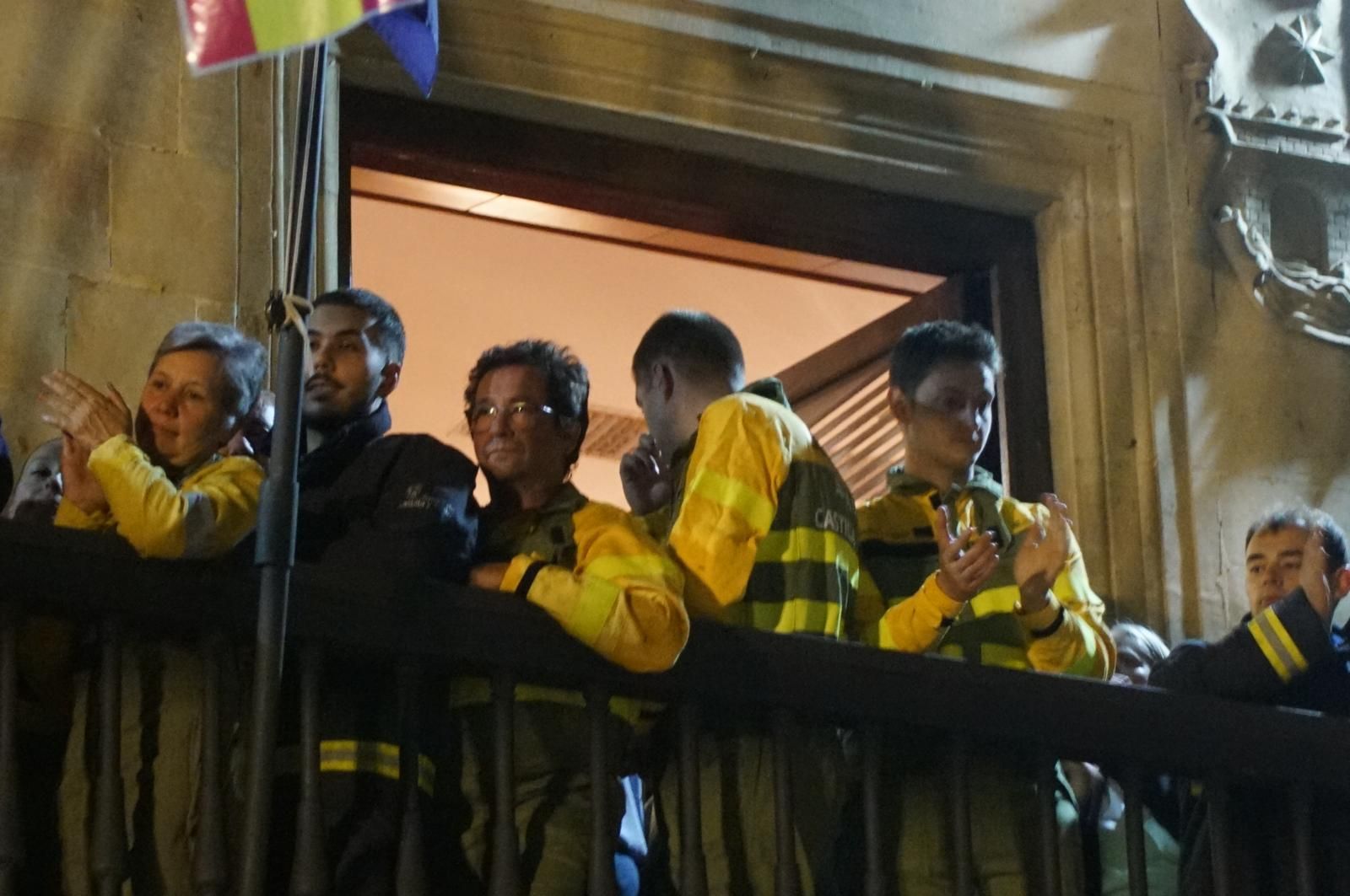 Los Bomberos de la Diputación dan voz al pregón de las fiestas de Alba de Tormes