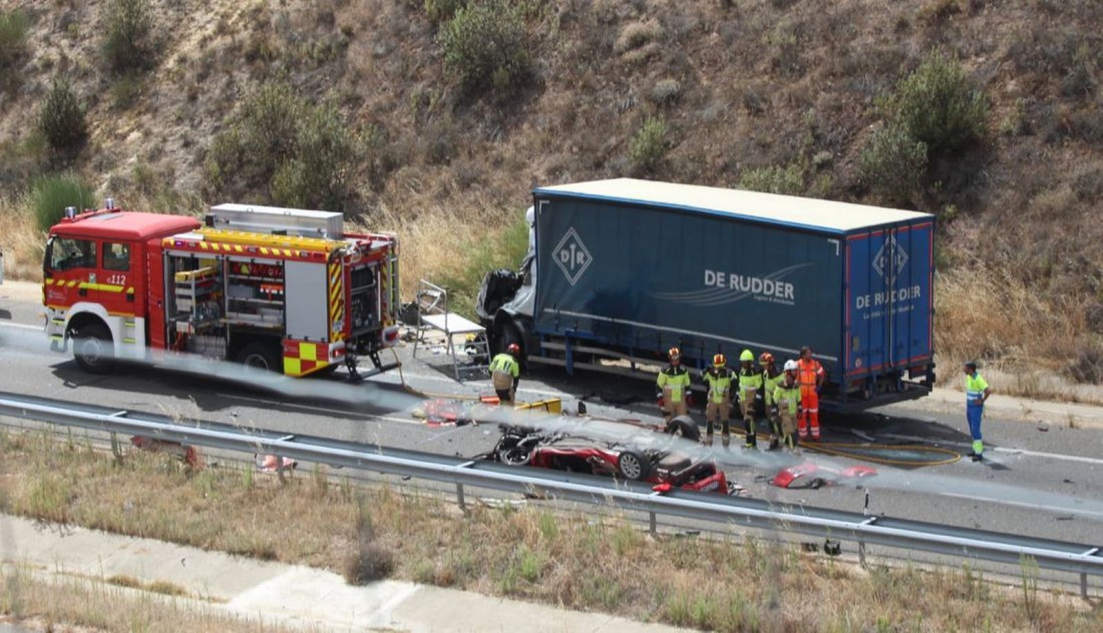 Imágenes de un accidente. Archivo