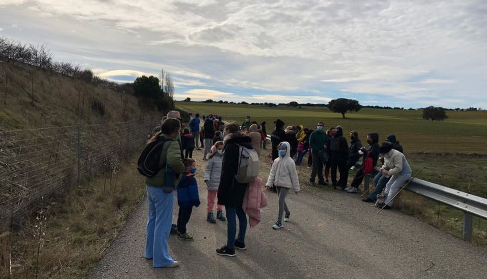 Marcha solidaria en Mirada de Azán 