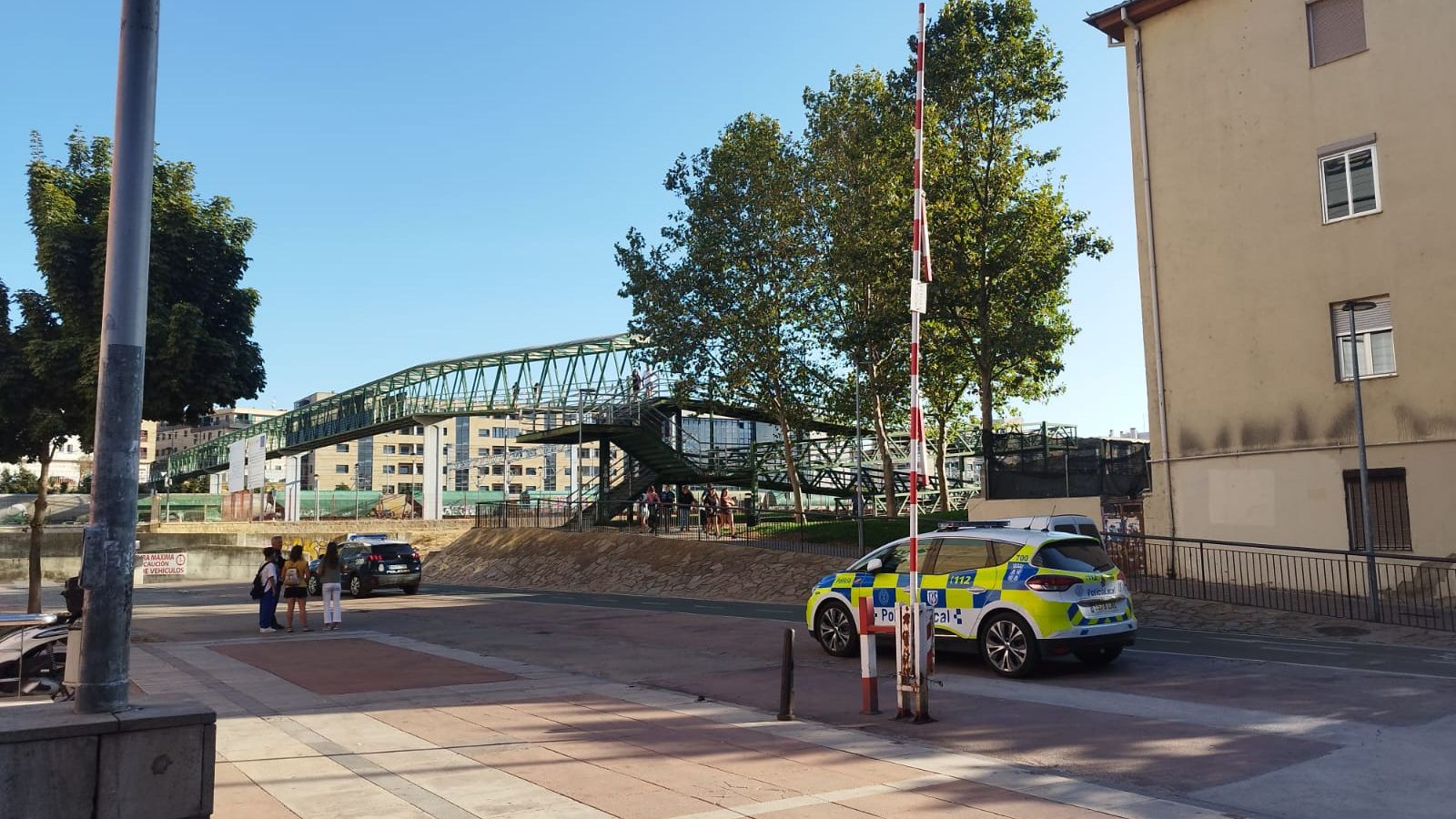 Actuación policial junto al Vilia de Salamanca tras poner en cuarentena a un perro