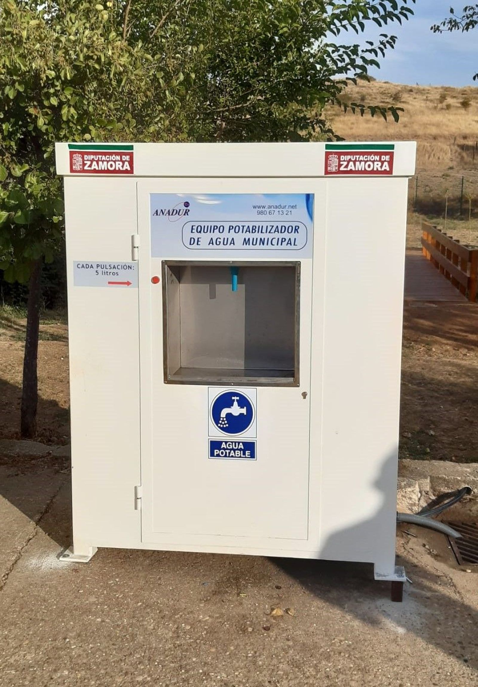 La Diputación instalará una depuradora de agua portátil en Villalube.