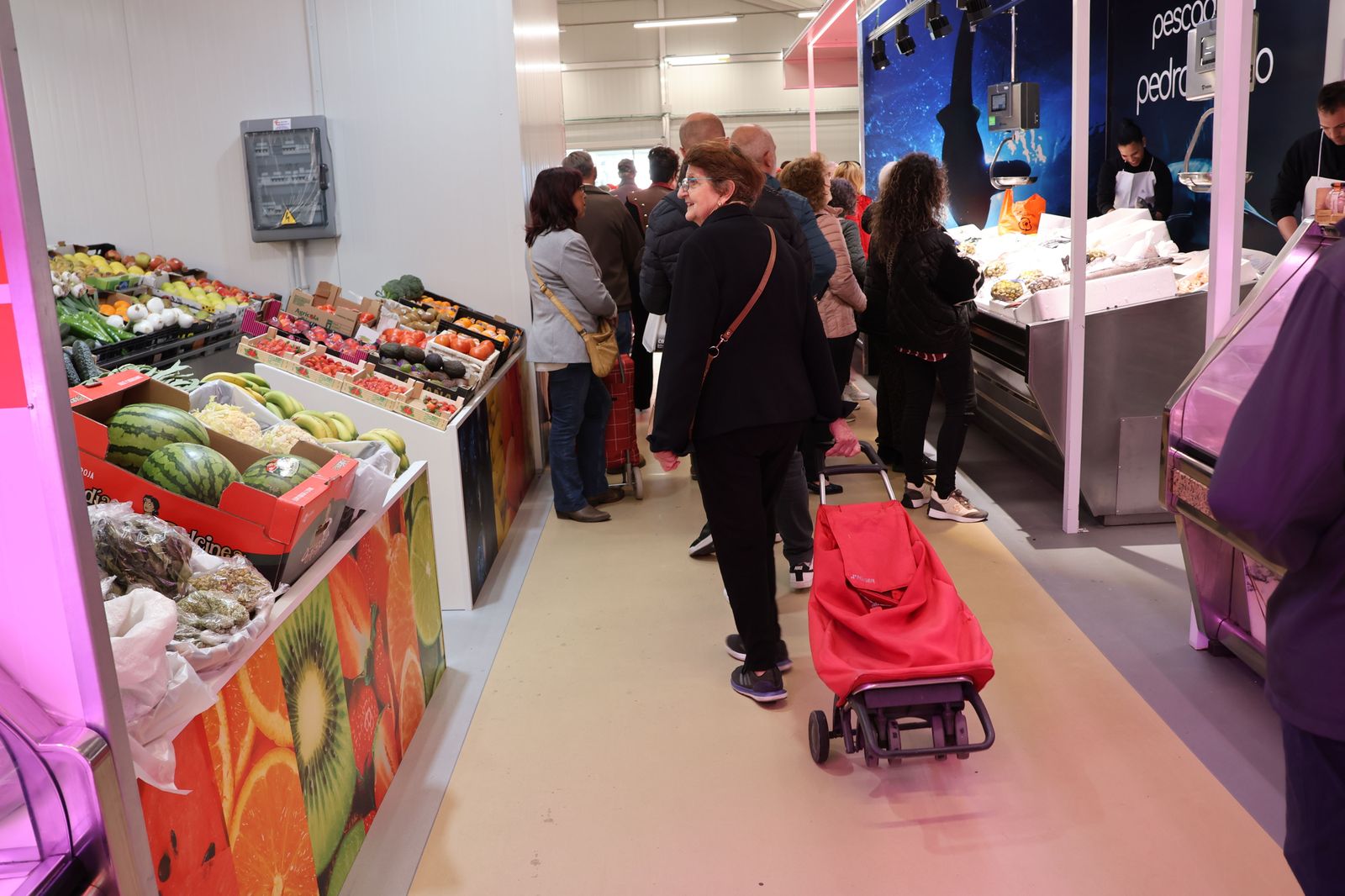 Apertura del Mercado de Abastos Provisional. Fotos: María Lorenzo.