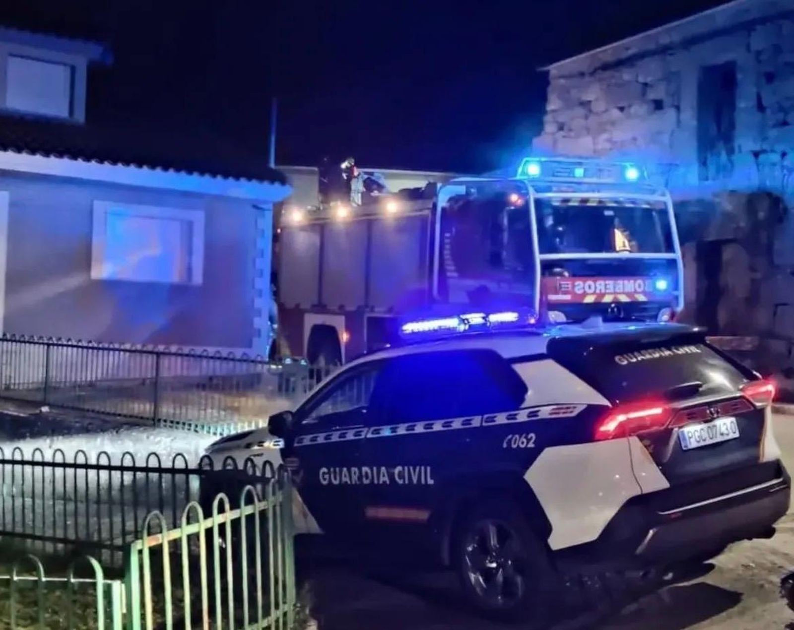 Incendio de una vivienda en Aldehuela de la Bóveda