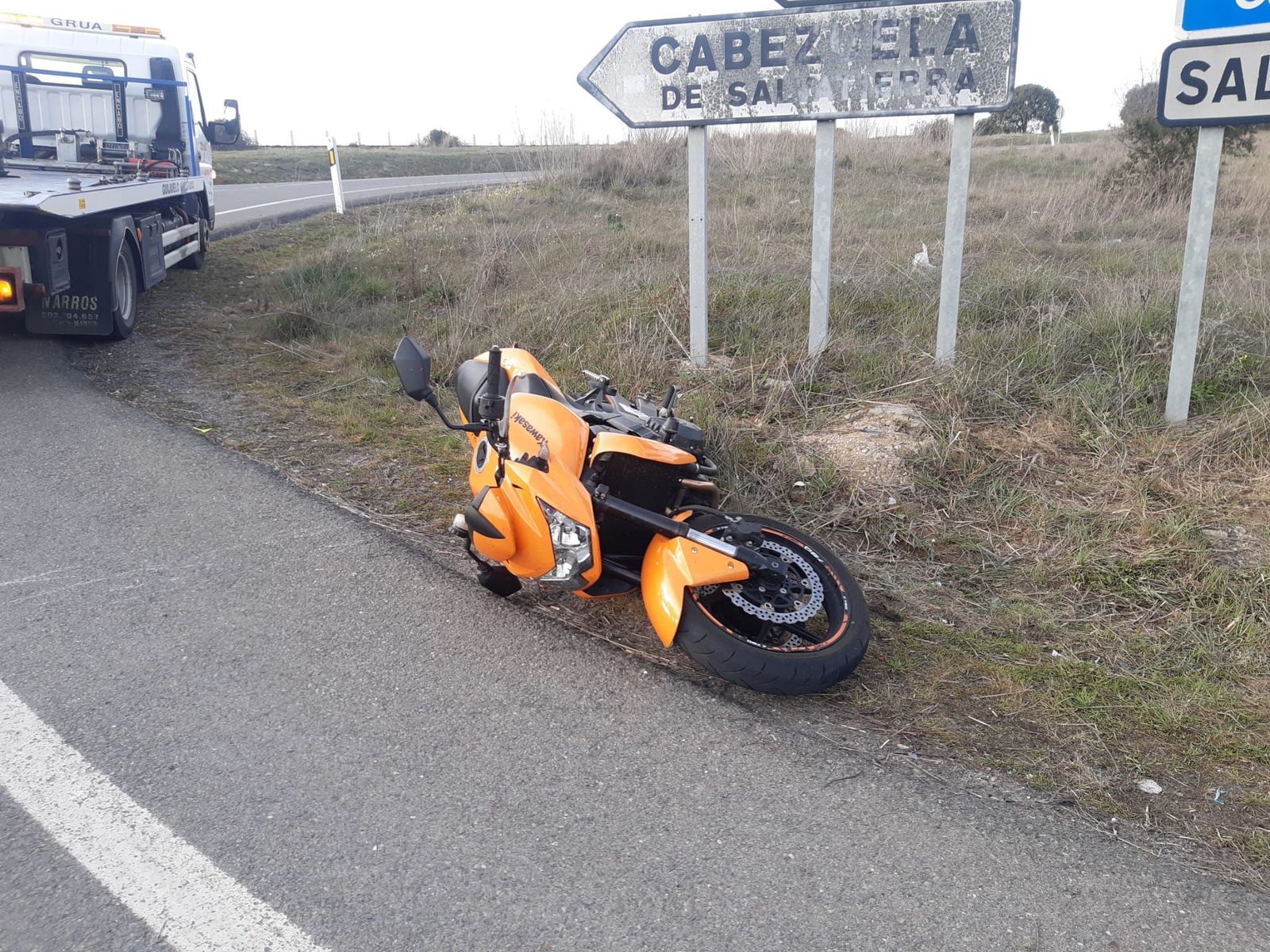Accidente de un motorista N 630