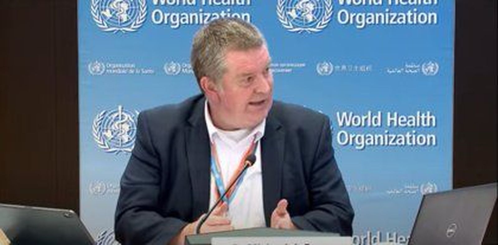 El director ejecutivo del Programa de Emergencias de la Organización Mundial de la Salud (OMS), Michael Ryan