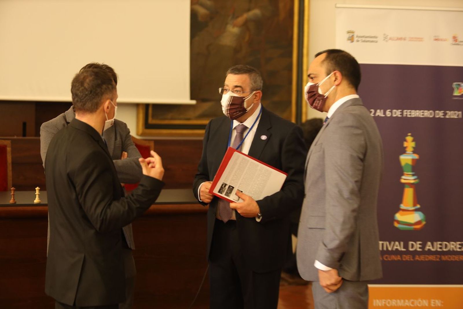 Inauguración del III Festival de Ajedrez de Salamanca.