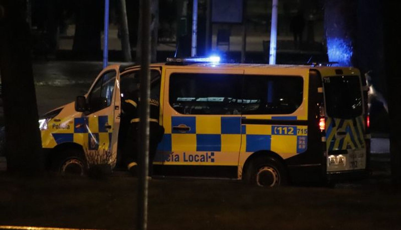 Policía Local en Plaza de España