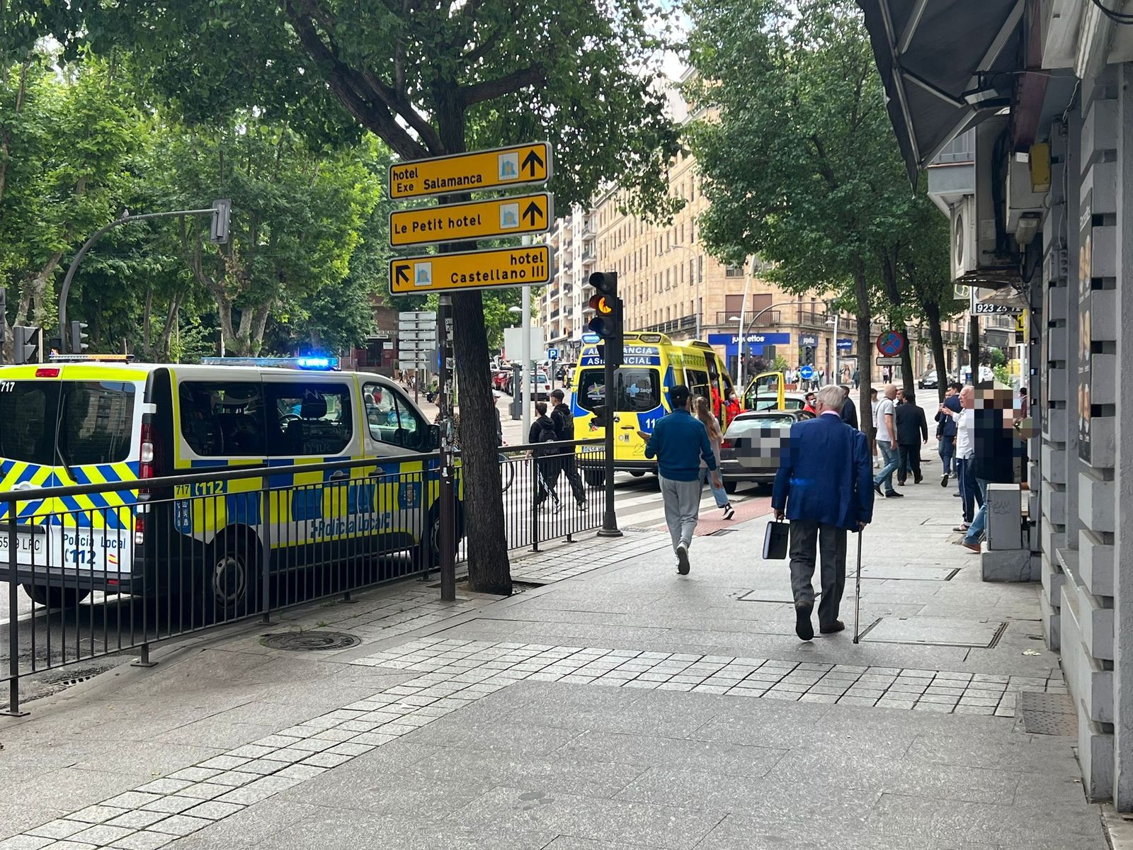 Atropello en la plaza de España