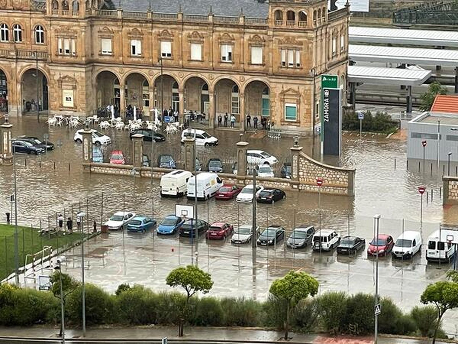 Intensas lluvias en Zamora. Foto ICAL