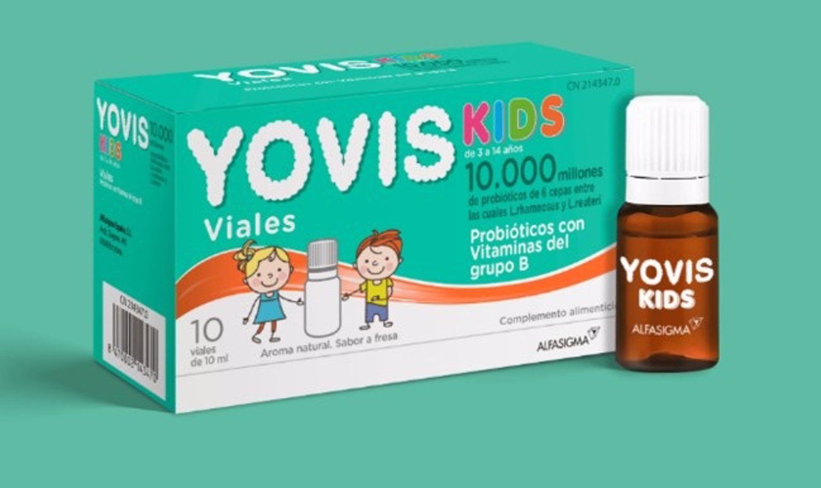 Imagen del complemento alimenticio 'Yovis Kids'.   AESAN