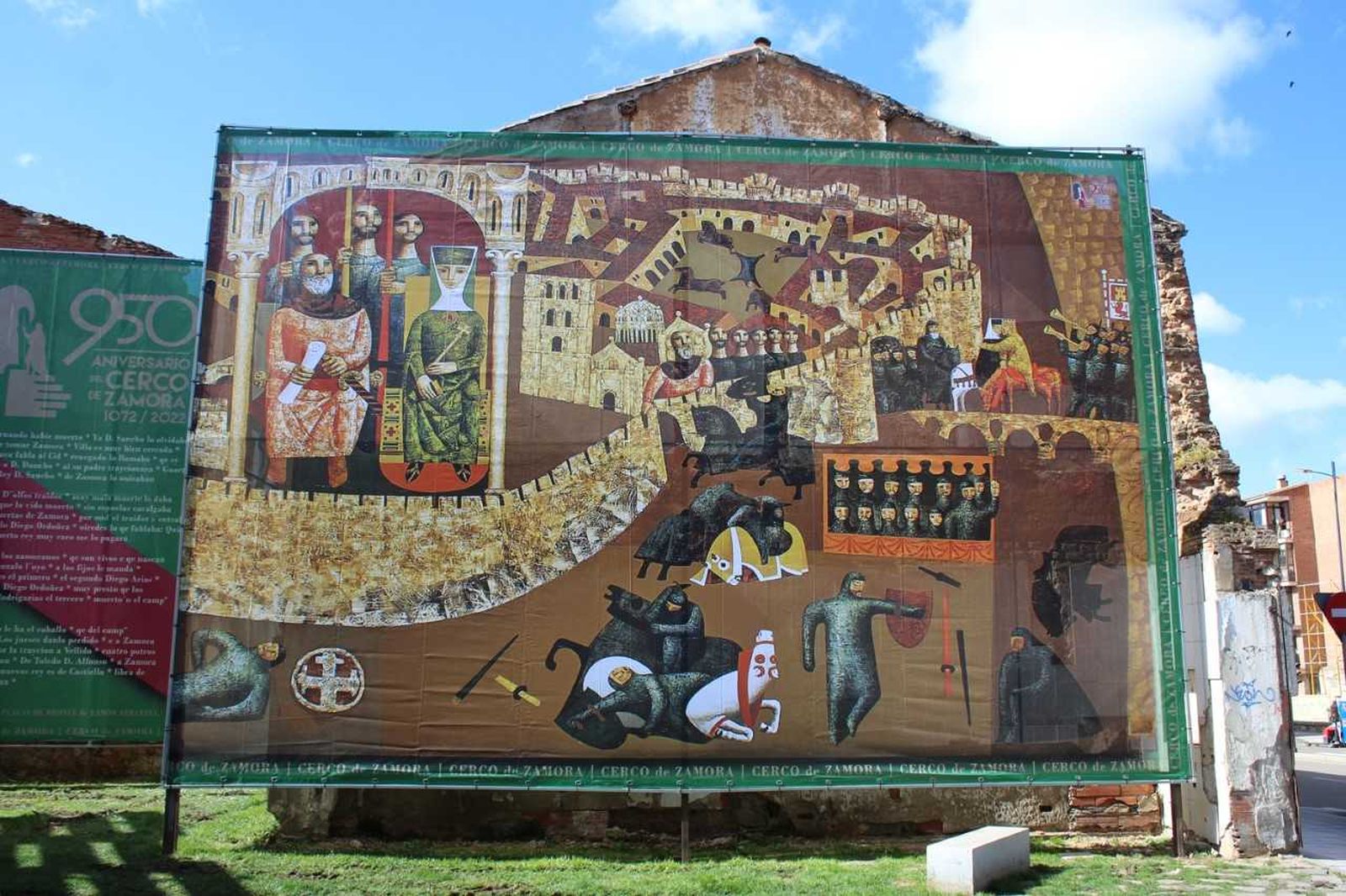 Lona con la obra de Antonio Pedrero 3