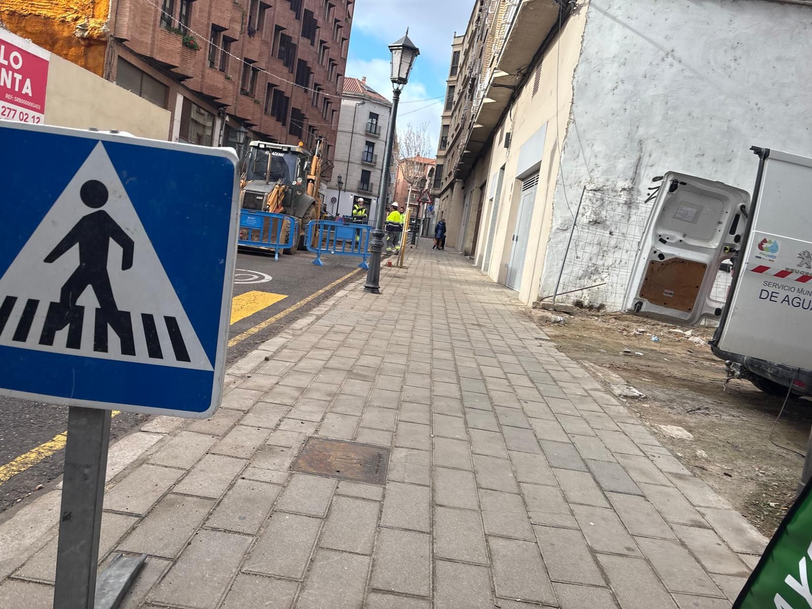 Corte de tráfico en la calle San Pablo