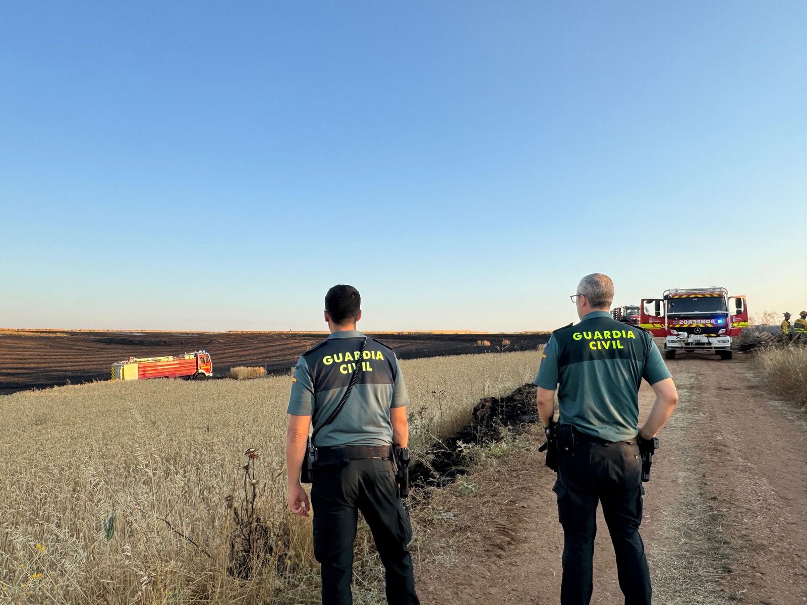 Incendio junto al polígono de los Villares, 13 de julio de 2025