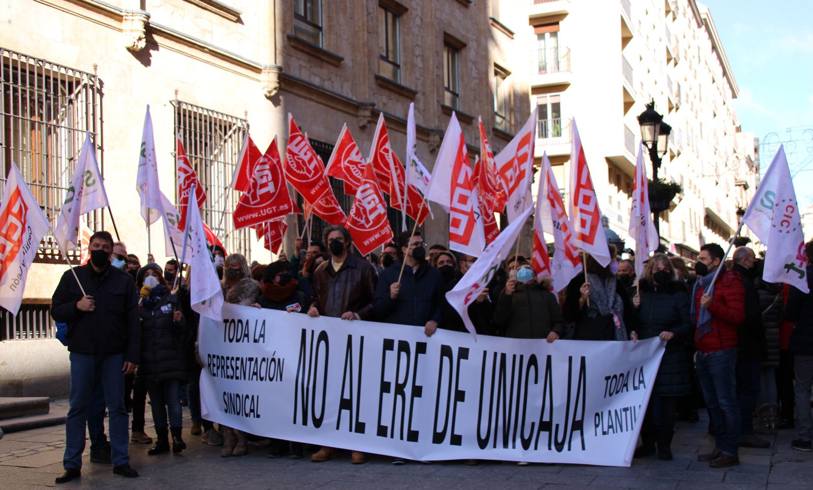 Nueva jornada de huelga de los trabajadores en Salamanca.