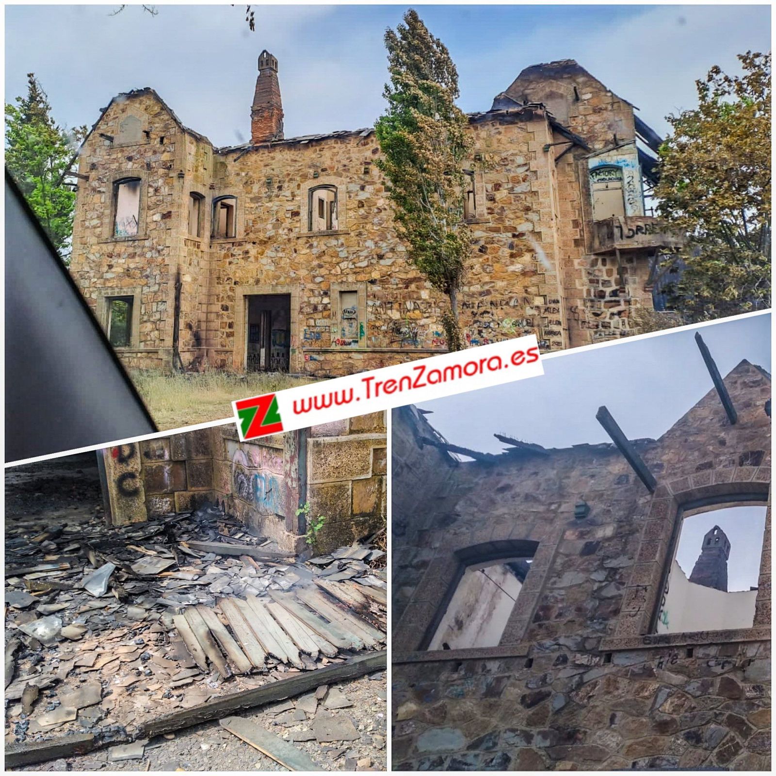 Imagen del Grupo Tren Zamora de la estación de La Torre de Aliste