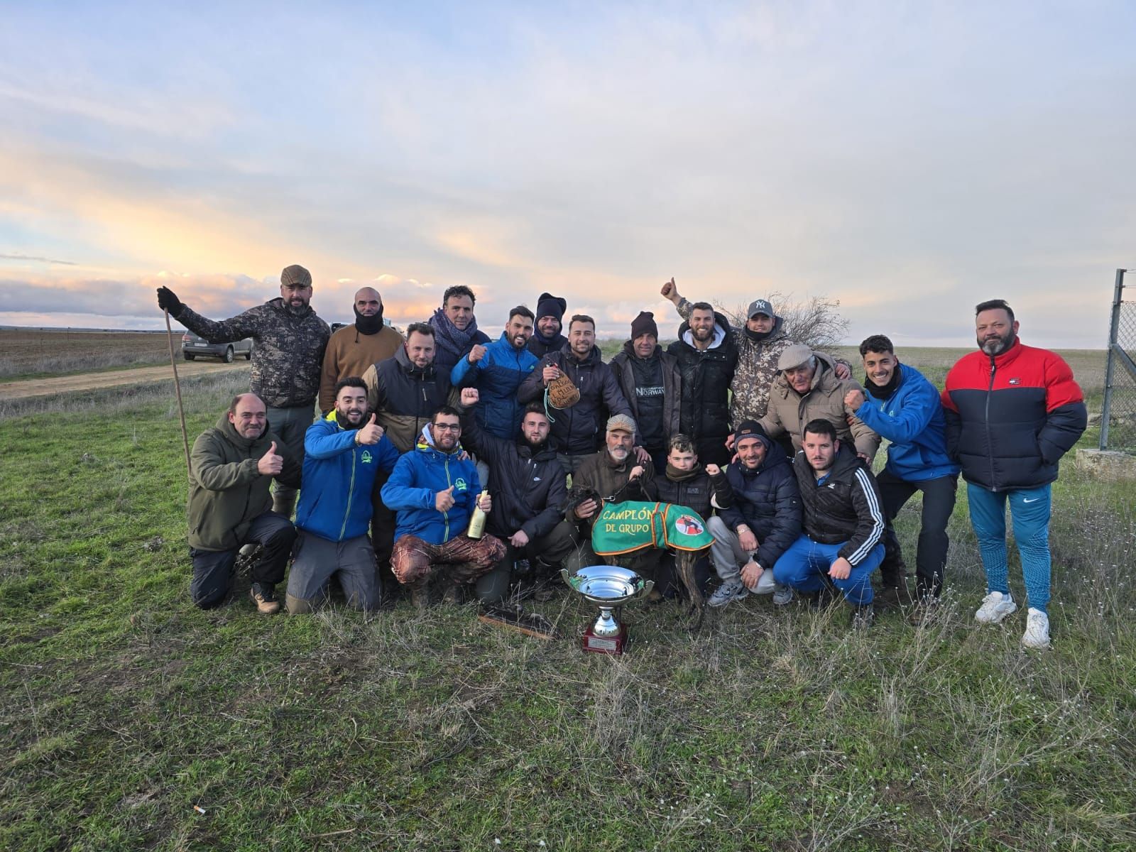 Celebración del pase al Nacional de la galga Húngara de Francacelu